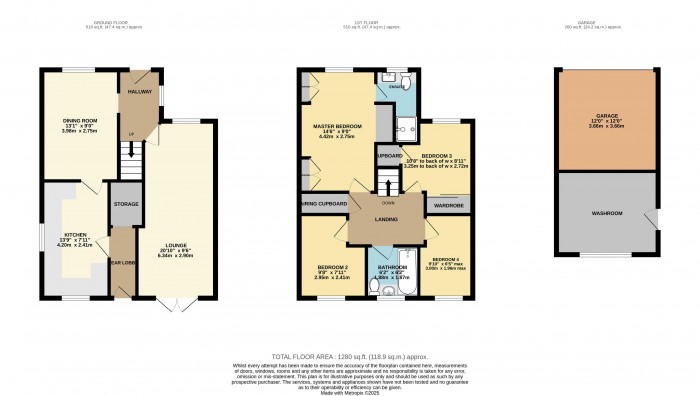Floorplan for Creampoke Crescent, Hemswell Cliff, Gainsborough