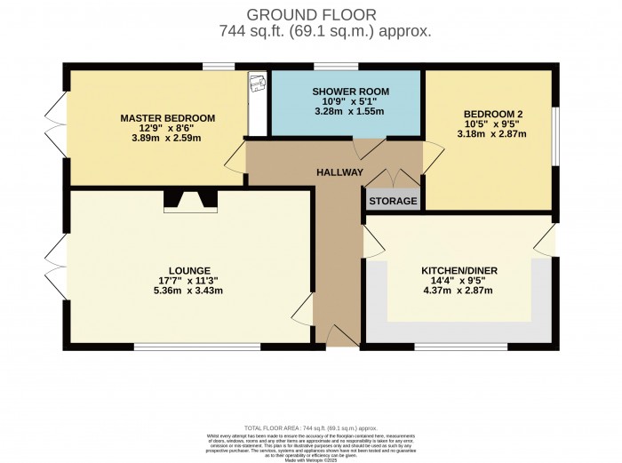 Floorplan for Peterhouse Court, Bottesford