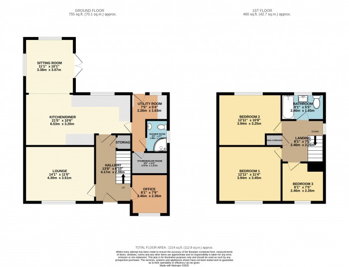 Floorplan for Canterbury Drive, Heighington, Lincoln