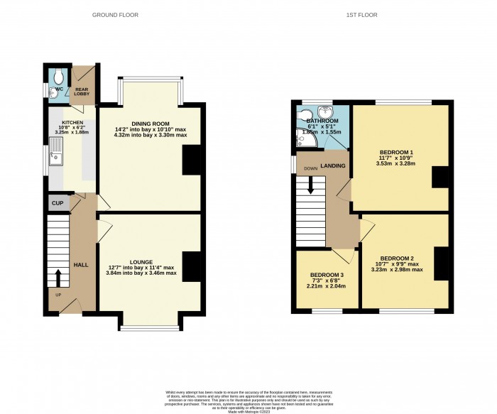 Floorplan for Avon Road, Scunthorpe