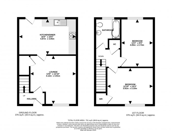 Floorplan for Romney Drive, Lincoln