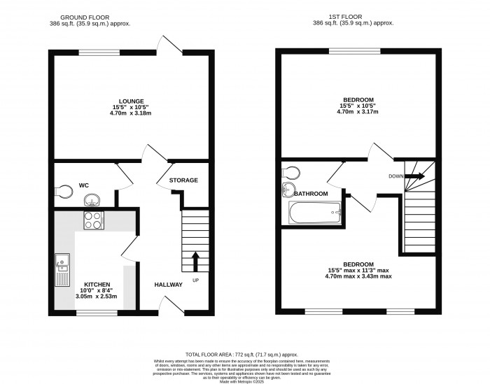 Floorplan for Kirk Road, Branston, Lincoln