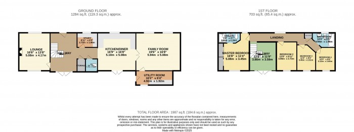 Floorplan for The Barn, Cornhills Farm, Carlton Lane, Broxholme