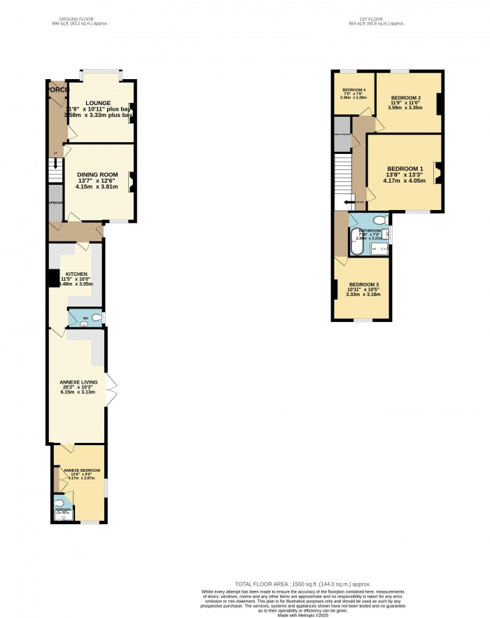 Floorplan for Queens Crescent, Lincoln