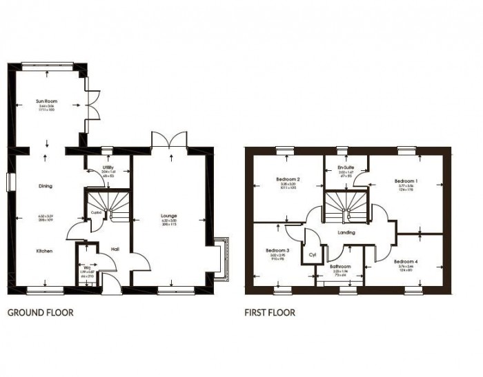 Floorplan for The Emerald, Langton Rise, Horncastle, Lincoln