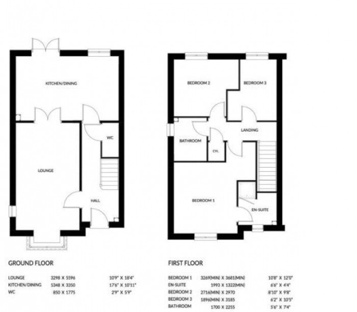 Floorplan for Plot 113, Langton Rise, Horncastle