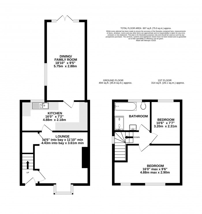 Floorplan for St. Helens Avenue, Lincoln