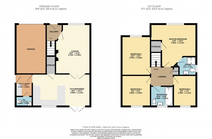 Floorplan for Long Holt Close, Carlton Boulevard, Lincoln