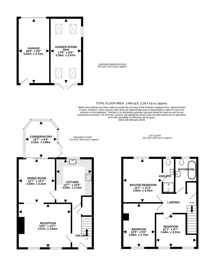 Floorplan for Badgers Oak, Bassingham, Lincoln