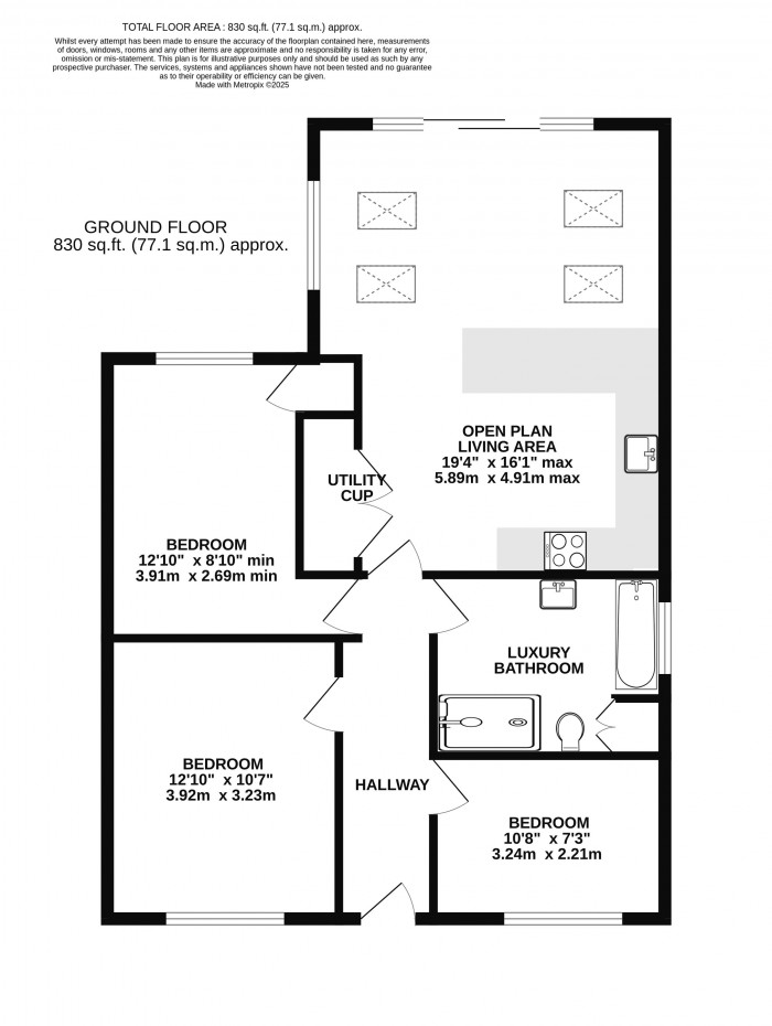 Floorplan for Kexby Mill Close, North Hykeham, Lincoln