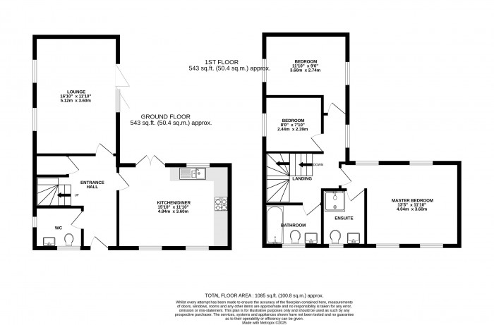 Floorplan for Leighfields Drive, Metheringham, Lincoln