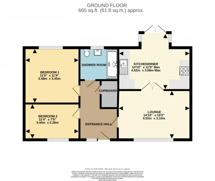 Floorplan for Meadow Walk, Saxilby, Lincoln