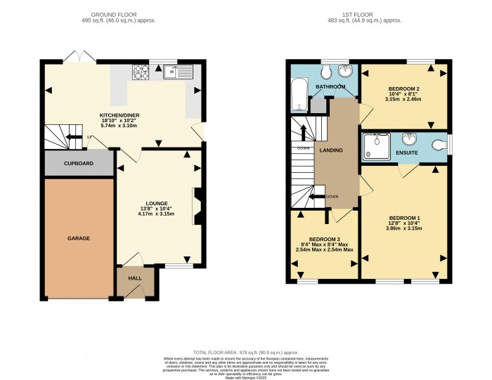 Floorplan for Orchid Road, Lincoln