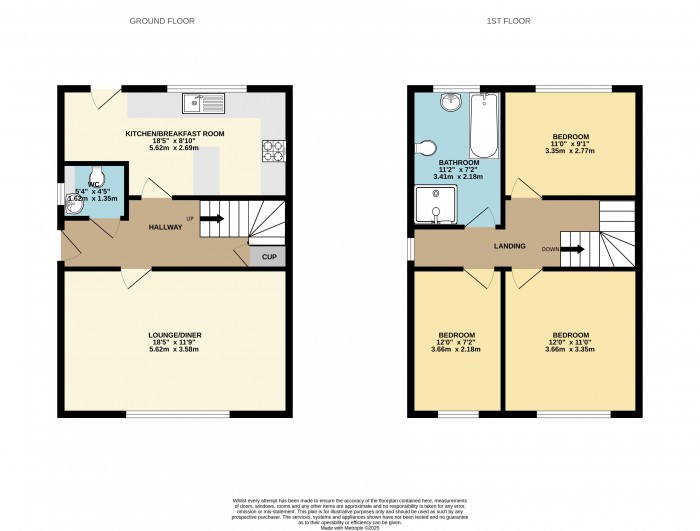 Floorplan for Chiltern Crescent, Scunthorpe