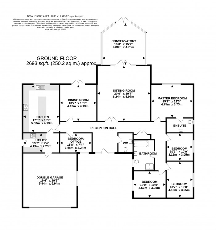 Floorplan for Moor Lane, Branston Booths
