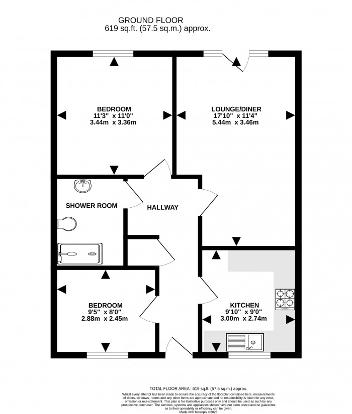 Floorplan for Greenaway Court, Cherry Willingham, Lincoln
