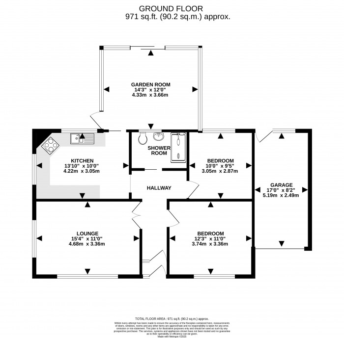 Floorplan for Harrison Close, Horncastle