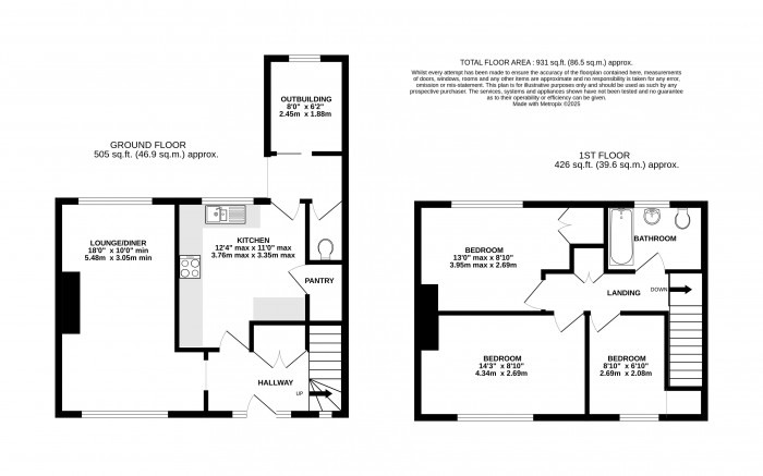 Floorplan for Tennyson Road, Scunthorpe