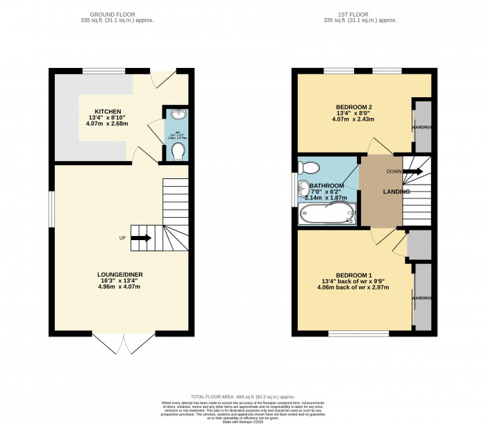 Floorplan for The Fields, Washingborough, Lincoln