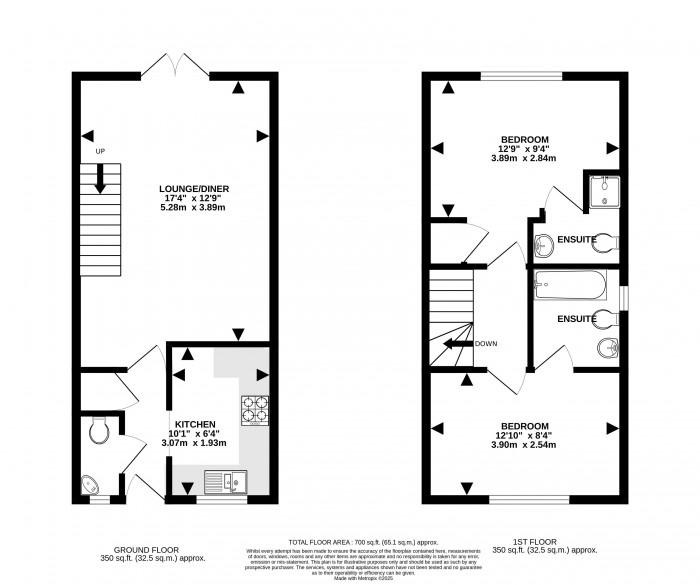 Floorplan for Remus Court, North Hykeham, Lincoln