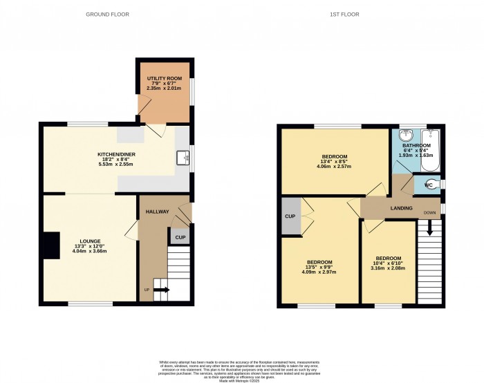 Floorplan for Bottesford Avenue, Ashby