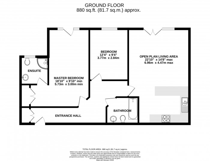 Floorplan for Manton Road, Uphill, Lincoln