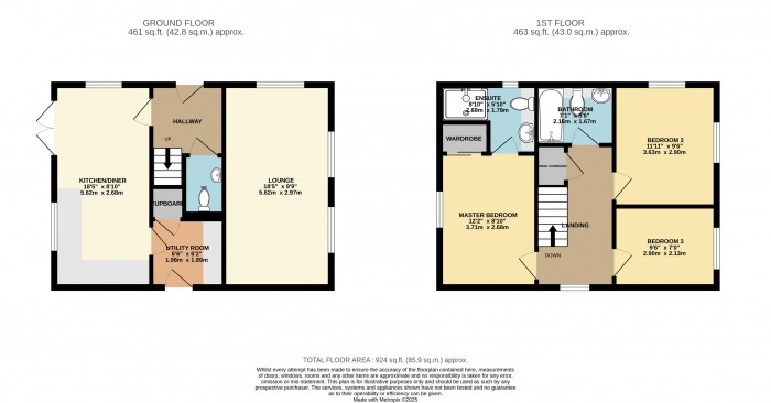 Floorplan for Creasy Drive, Dunholme Lincoln