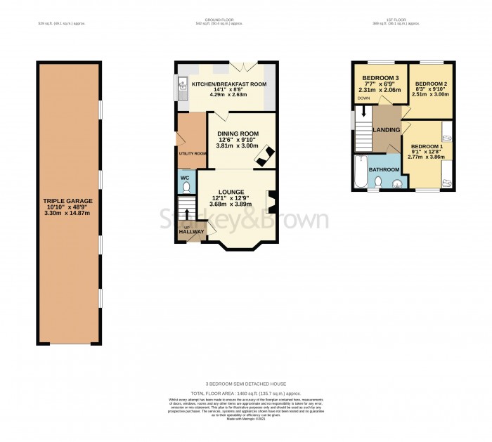 Floorplan for Fairmont Crescent, Scunthorpe