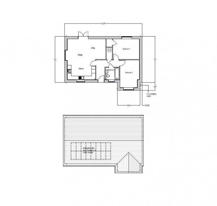 Floorplan for Building Plot, Gray Lane, Witham St. Hughes, Lincoln