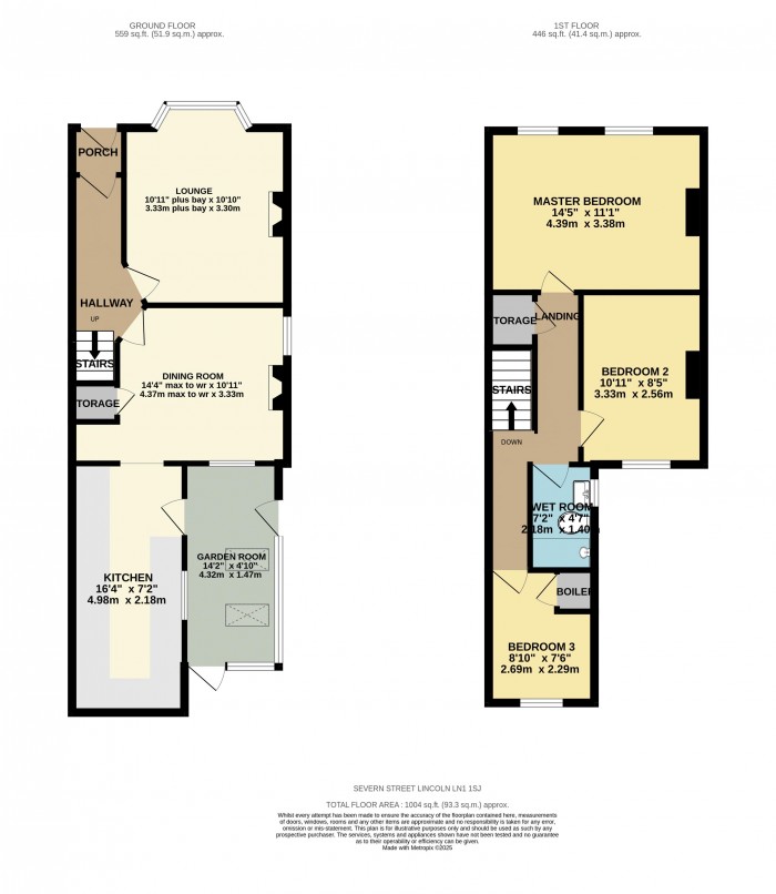 Floorplan for Severn Street, Lincoln