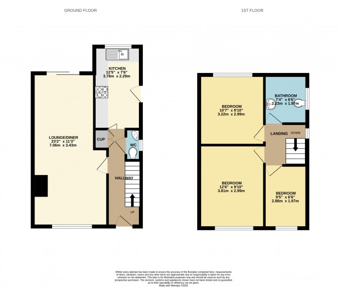 Floorplan for Caistor Avenue, Bottesford