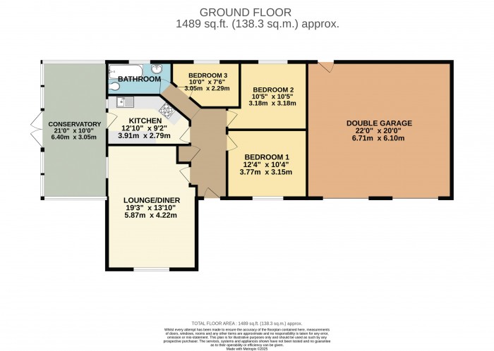 Floorplan for Brookfield Avenue, Nettleham, Lincoln