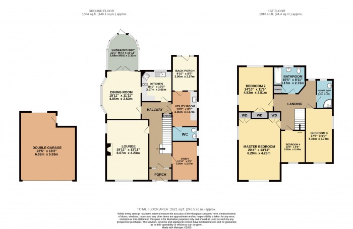 Floorplan for Riseholme Road, Uphill, Lincoln