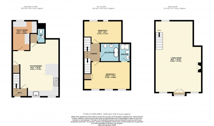 Floorplan for The Malt Kilns, Rectory Lane, Waddington