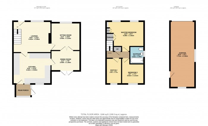 Floorplan for Montaigne Crescent, Glebe Park, Lincoln