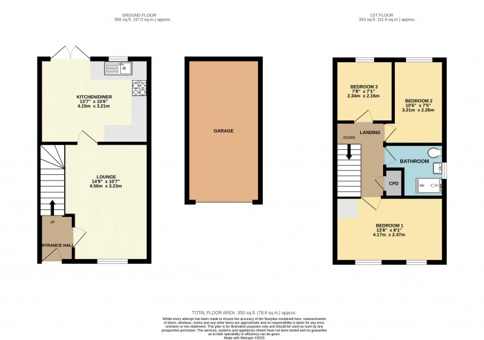 Floorplan for Baker Crescent, Lincoln