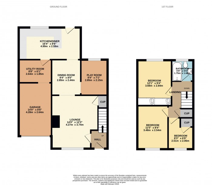 Floorplan for Dentons Way, Hibaldstow