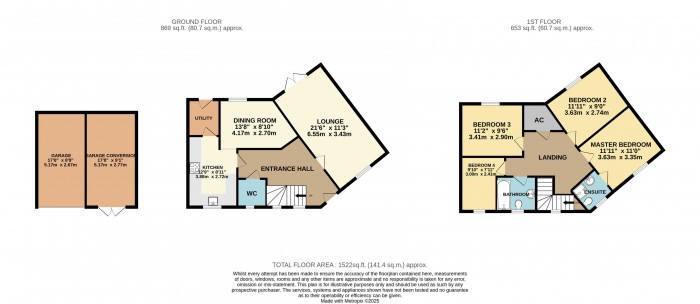 Floorplan for Ravens View, Witham St. Hughs, Lincoln