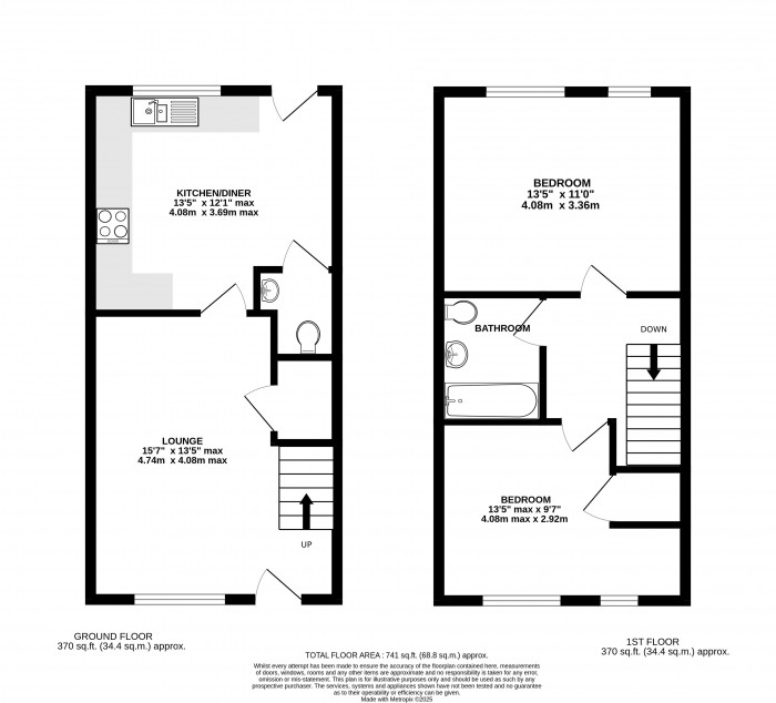 Floorplan for Pears Close, Waddington, Lincoln