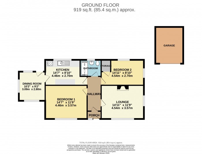 Floorplan for Ferryside Gardens, Fiskerton, Lincoln