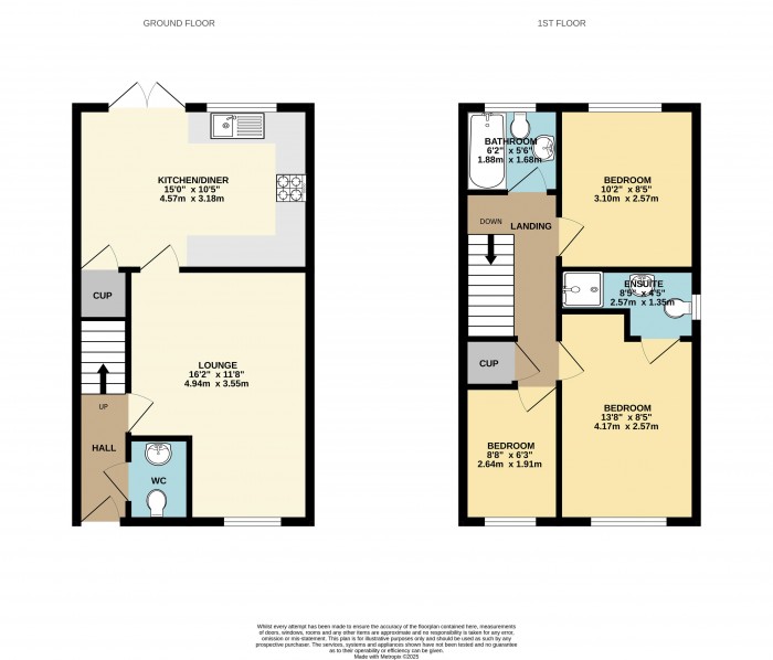 Floorplan for Harrier Close, Scunthorpe