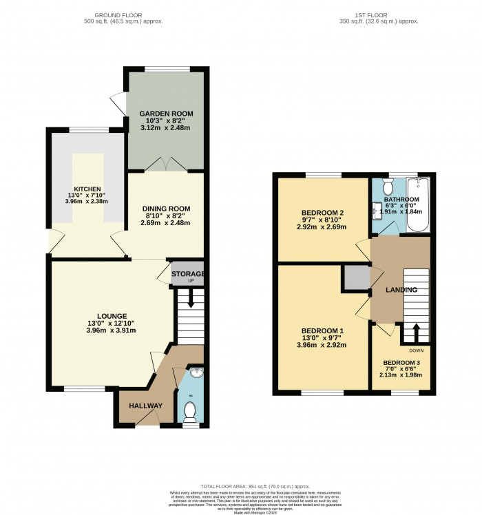 Floorplan for The Beeches, Sturton By Stow, Lincoln