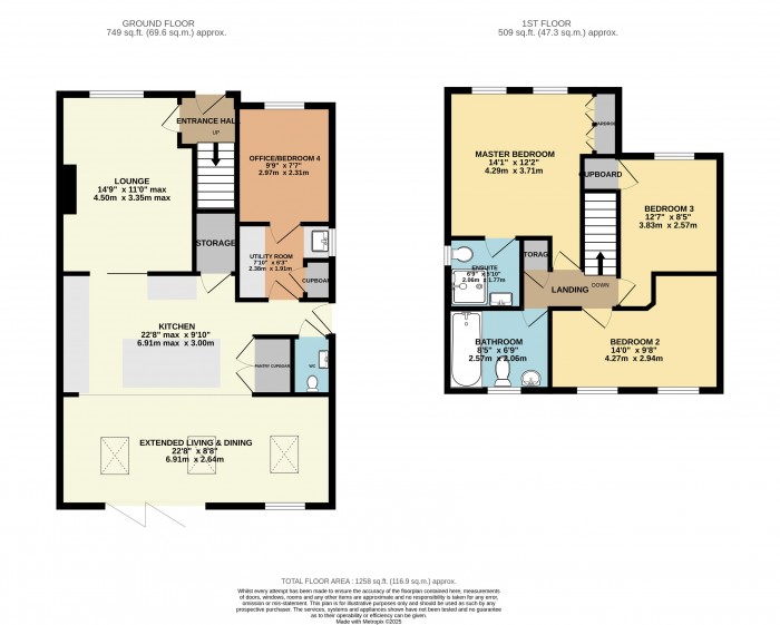Floorplan for Old Rectory Gardens, Sturton By Stow, Lincoln