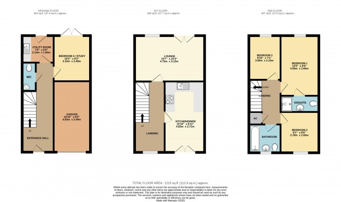 Floorplan for Deansleigh, Lincoln
