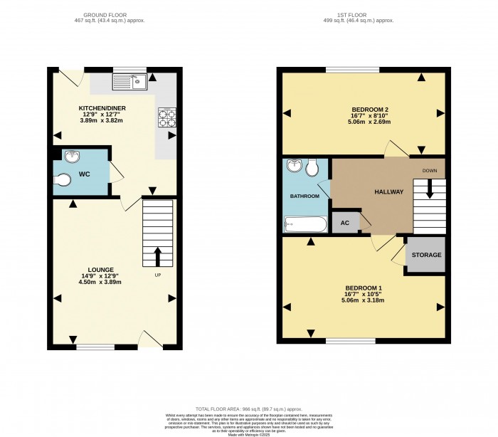 Floorplan for Chadwick Road, Dunholme, Lincoln