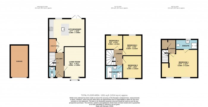 Floorplan for Hollyhock Way, Witham St. Hughs , Lincoln
