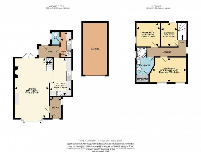 Floorplan for Wragby Road, Bardney, Lincoln