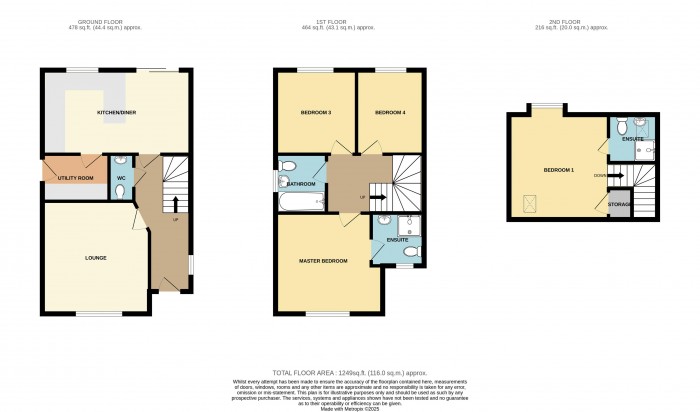 Floorplan for Ferrous Way, North Hykeham, Lincoln