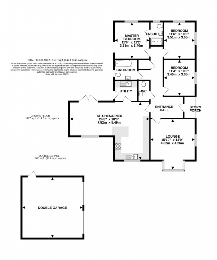 Floorplan for The Sycamores, The Paddock, Dry Doddington