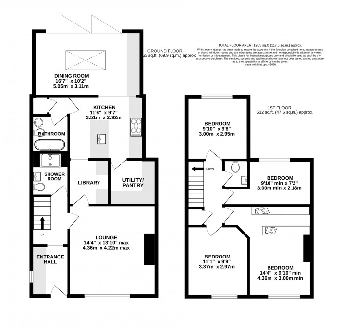 Floorplan for Fen Lane, Dunston, Lincoln